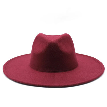 Classical Wide Brim Fedora Hat Black white Wool Hats Men Women Crushable Winter Hat Derby Wedding Church Jazz Hats