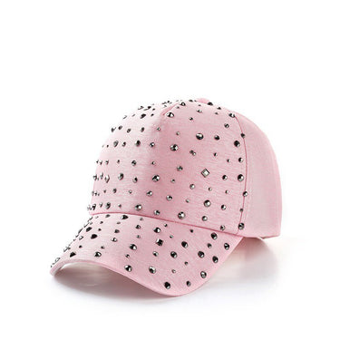 Unisex Streetwear Bone Cotton Rhinestone Breathable Mesh Sun Hat Summer Women Snapback Adjustable Rivet Ponytail Baseball Cap 83