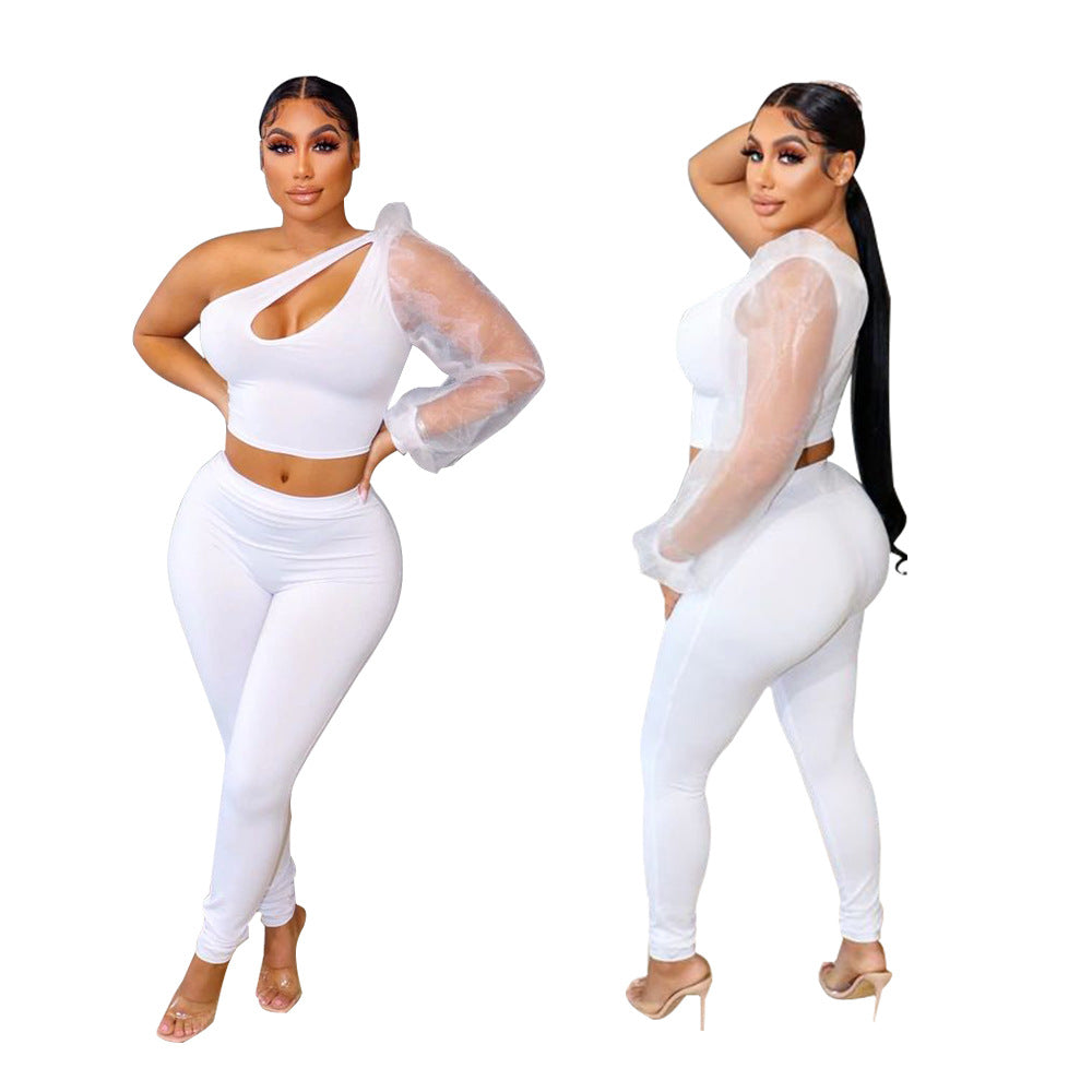 Women's hollowed out pants set
