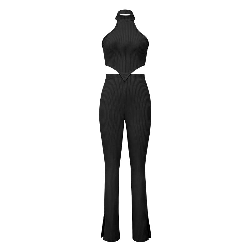 Sleeveless top and pants two-piece set for women