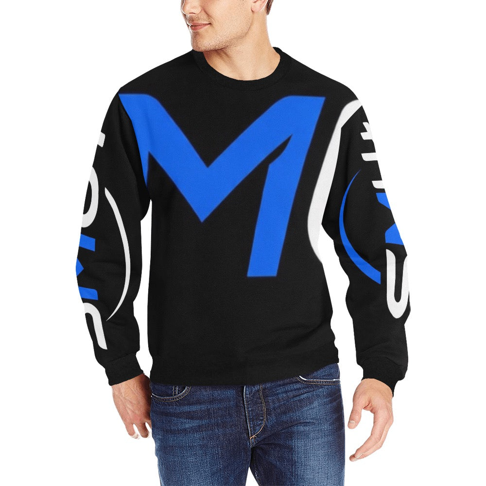 Men's Rib Cuff Crew Neck Sweatshirt(Model H34)